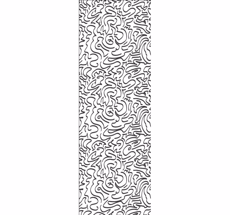 Toile fenêtre moderne gribouillis inspirés du vent - TenStickers