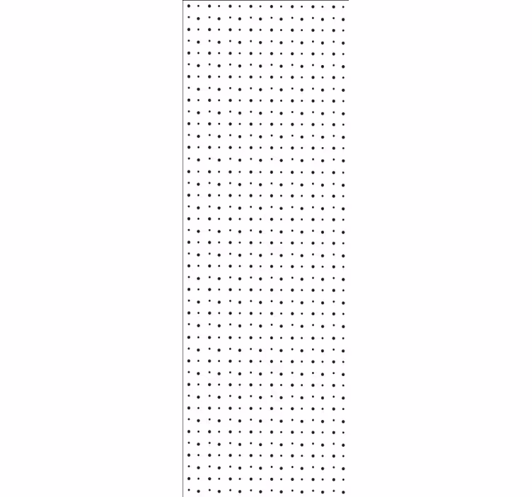 Toile fenêtre moderne lignes verticales en points - TenStickers