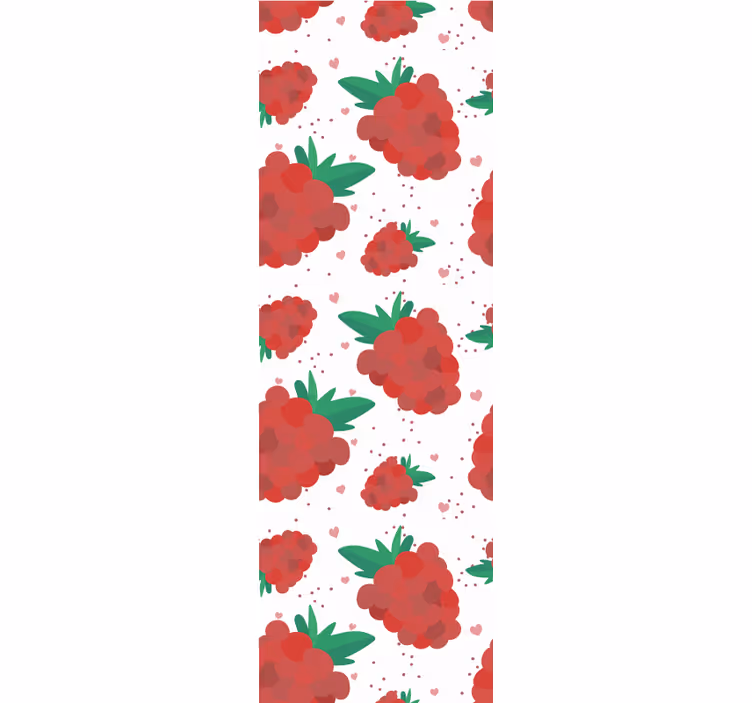 Toile fenêtre moderne motifs de baies aquarelle - TenStickers