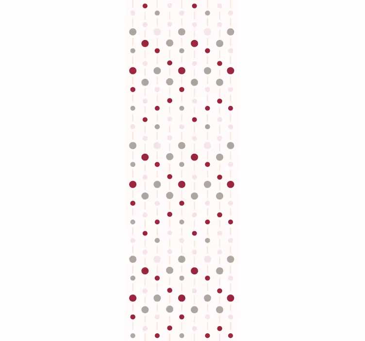 Toile fenêtre moderne motif de points pastels avec lignes - TenStickers