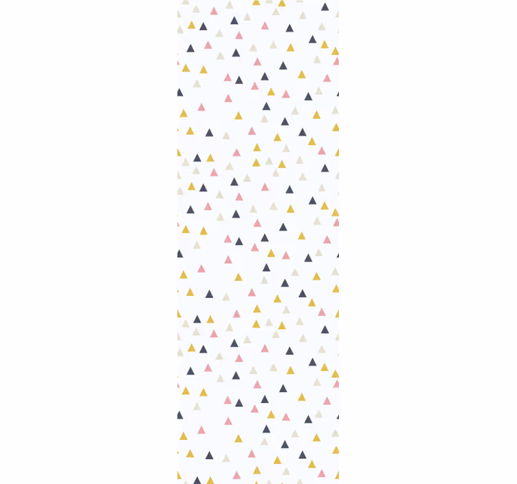 Toile fenêtre moderne motif triangle minimaliste - TenStickers