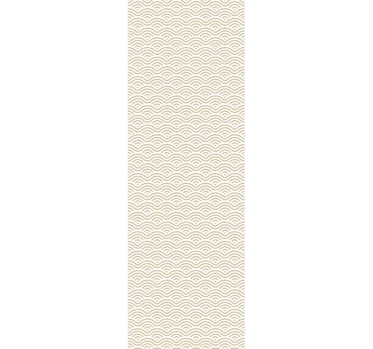 Toile fenêtre moderne vagues simples et apaisantes - TenStickers