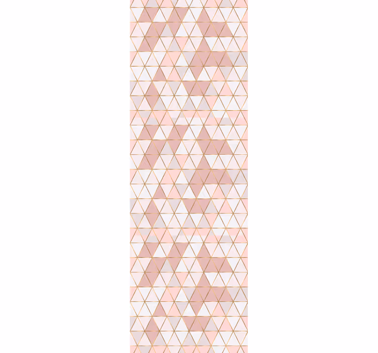 Toile fenêtre moderne lignes dorées aux couleurs claires - TenStickers