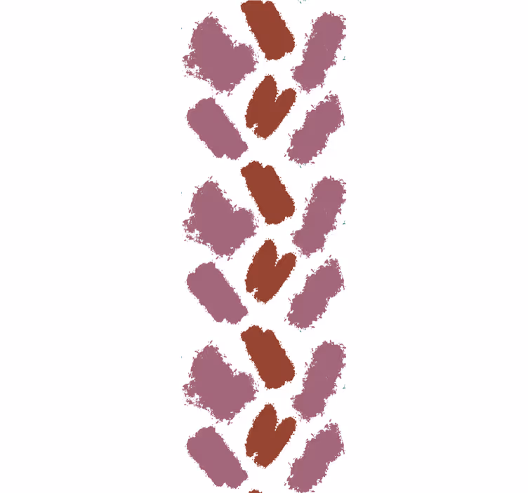 Toile fenêtre moderne éclaboussure rose et rouge - TenStickers
