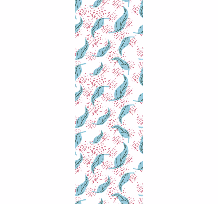 Toile fenêtre moderne éclaboussure de pétales bleus - TenStickers