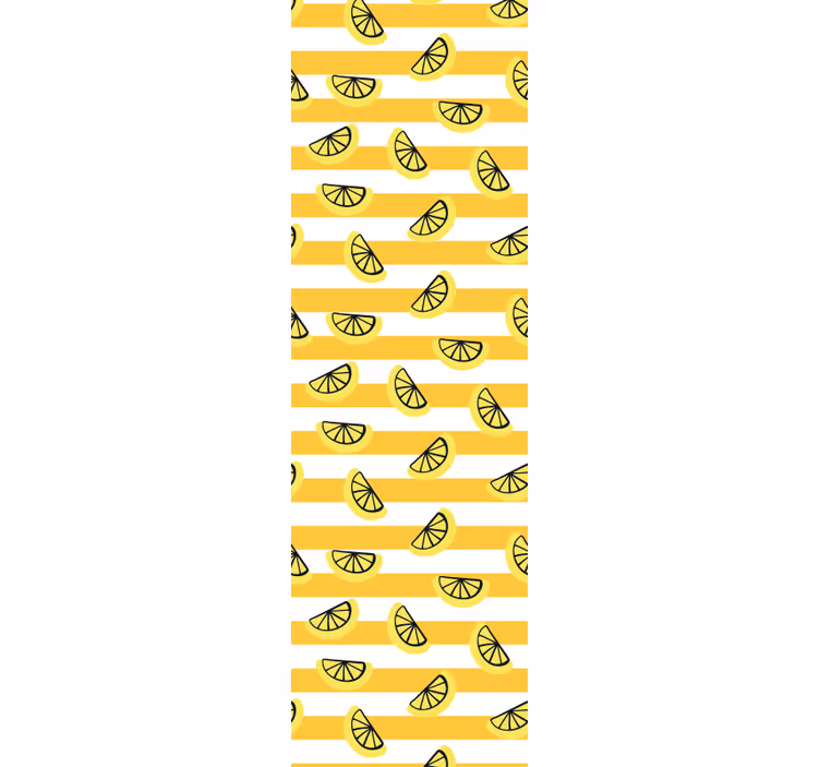 Toile fenêtre moderne design symboles de citron - TenStickers