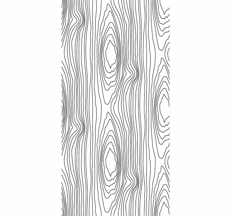 Toile fenêtre moderne rayures nature noires - TenStickers