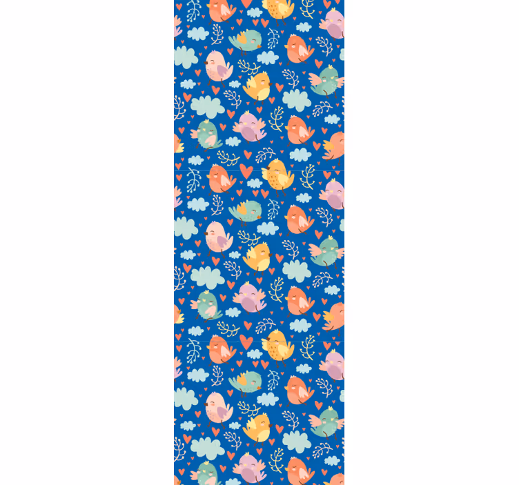 Toile fenêtre moderne oiseaux volants mignons - TenStickers
