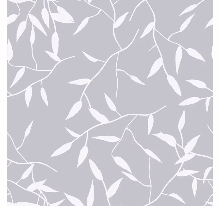 Toile fenêtre moderne branche blanche - TenStickers