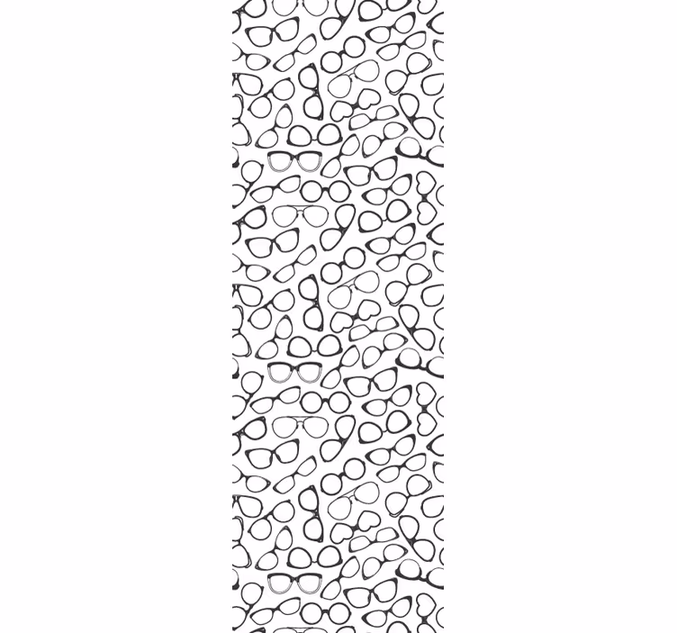 Toile fenêtre moderne motif simple lunettes tendance - TenStickers