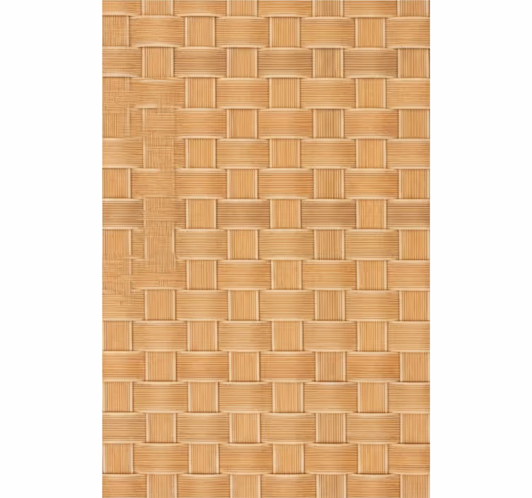 Toile fenêtre textures et motifs tissage osier naturel - TenStickers