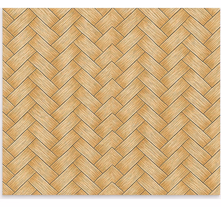 Toile fenêtre textures et motifs tressage en chevrons - TenStickers