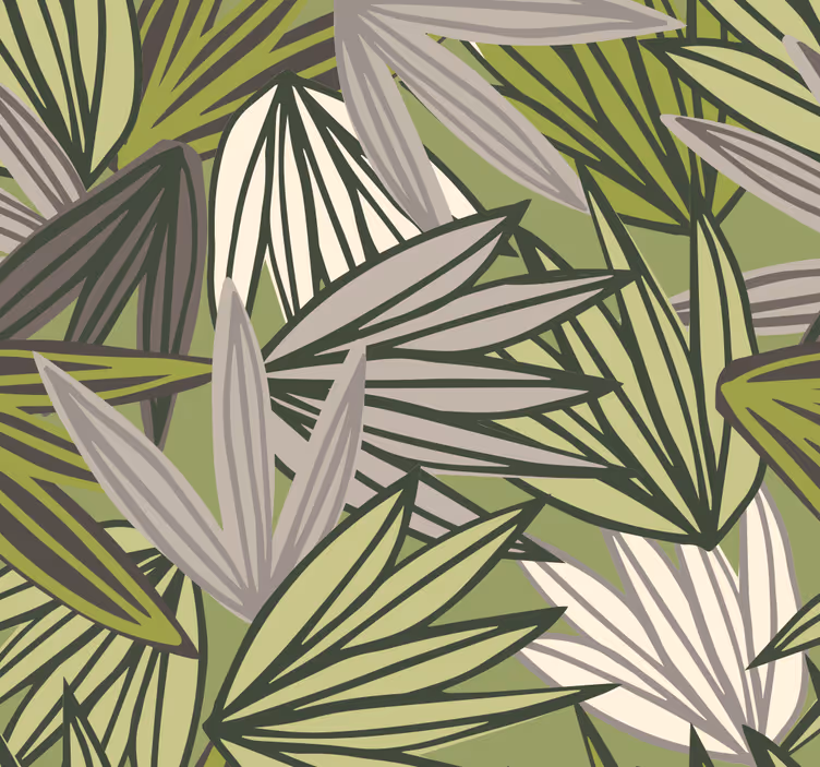 Toile fenêtre salle de bain jungle sans fruits - TenStickers