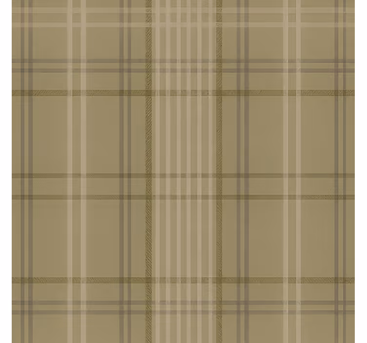 Toile fenêtre beige design olive gris années 1960 - TenStickers