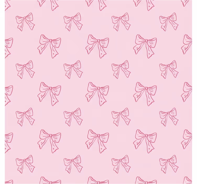 Toile fenêtre rose motif nœuds roses - TenStickers