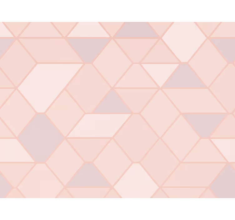 Toile fenêtre rose figures abstraites modernes roses - TenStickers