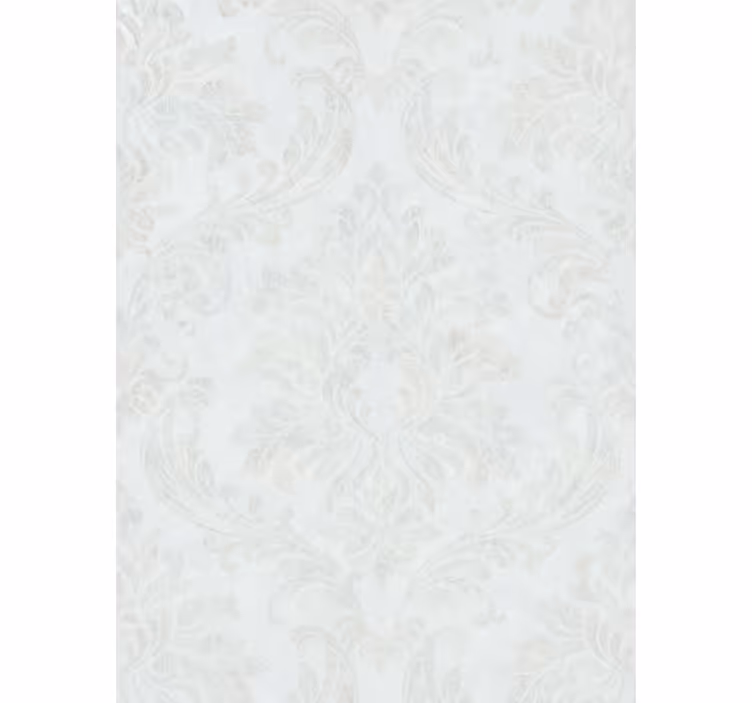 Toile fenêtre élégante motif floral damassé - TenStickers