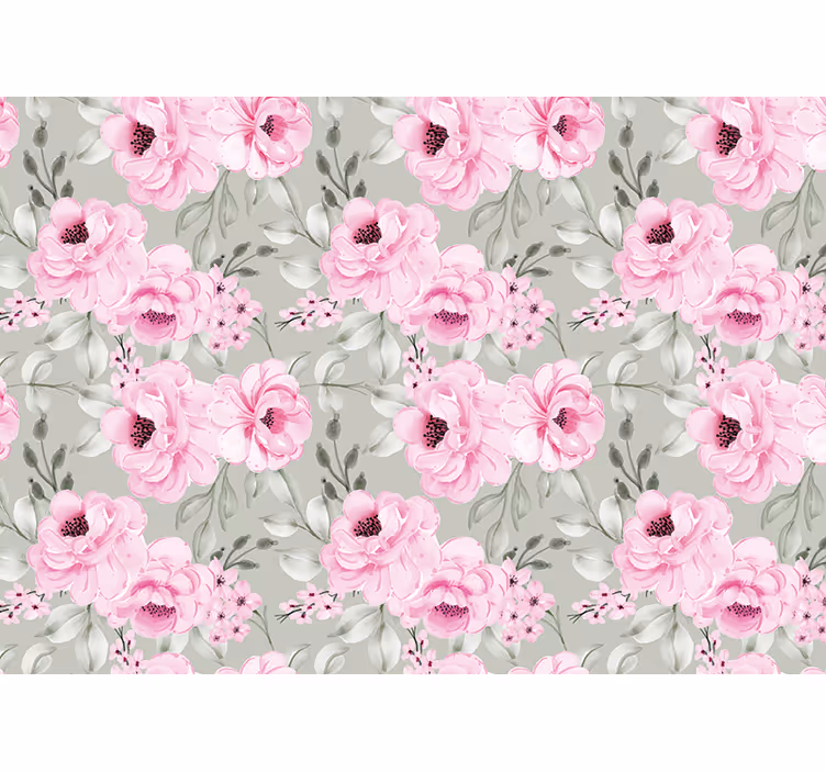 Toile fenêtre cuisine pivoine couleur pastel - TenStickers