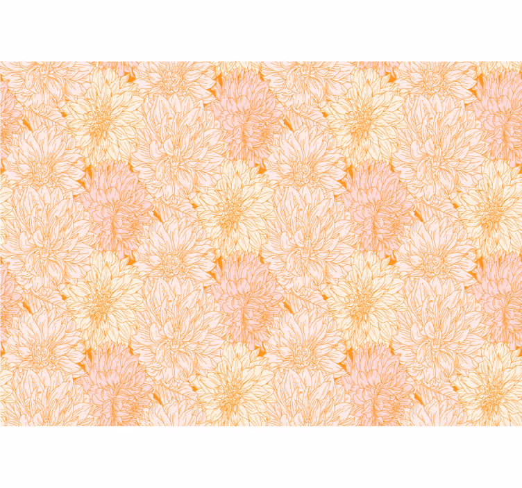 Toile fenêtre cuisine texture de nombreux dahlias blancs - TenStickers