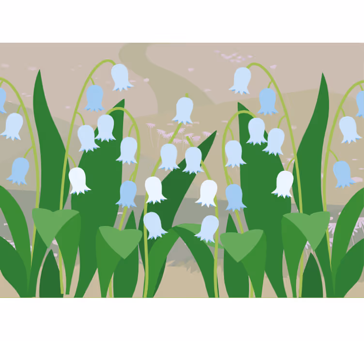 Toile fenêtre cuisine paysage de perce-neige printemps - TenStickers