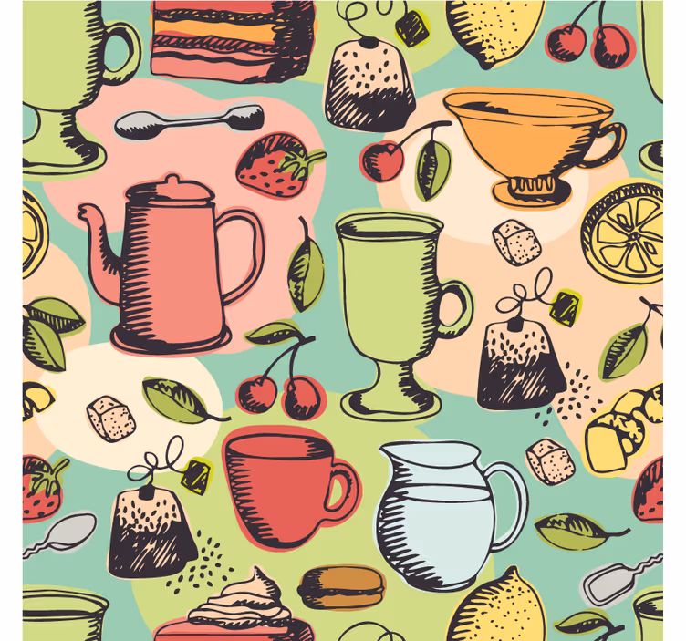 Toile fenêtre cuisine aliments de cuisine - TenStickers