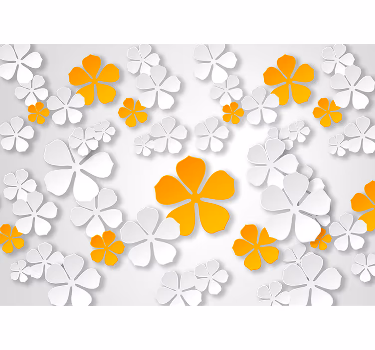 Toile blanche fenêtre contraste Épanouissant - TenStickers
