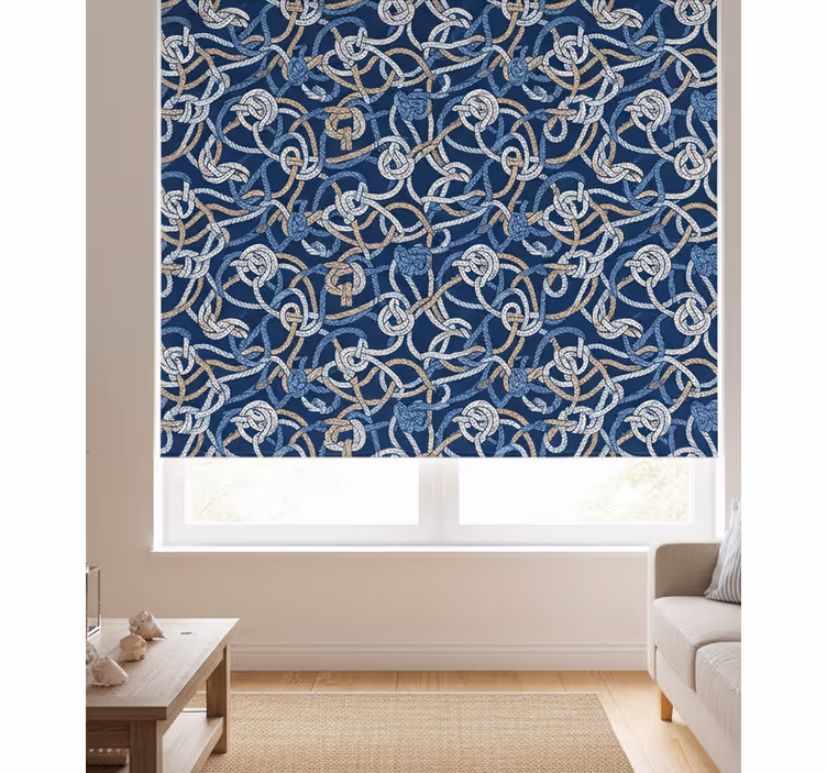 Toile fenêtre salon nœuds marins décoratifs - TenStickers