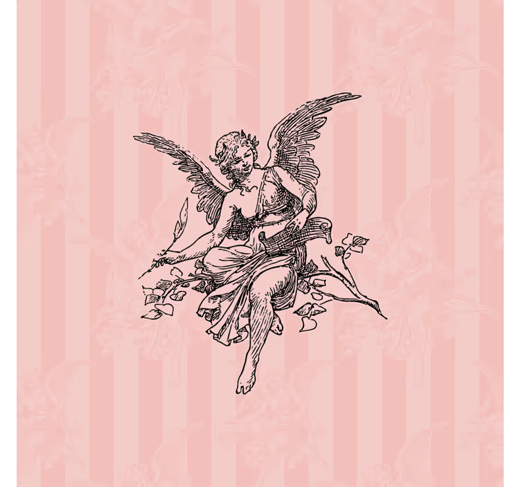 Toile fenêtre salon motif toile de jouy - TenStickers
