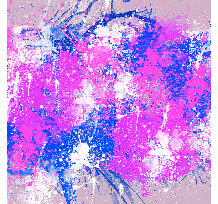 Toile fenêtre salon éclats de couleurs abstraites - TenStickers