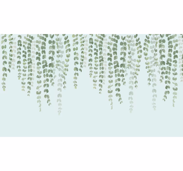 Toile fenêtre salon plantes élégantes suspendues - TenStickers