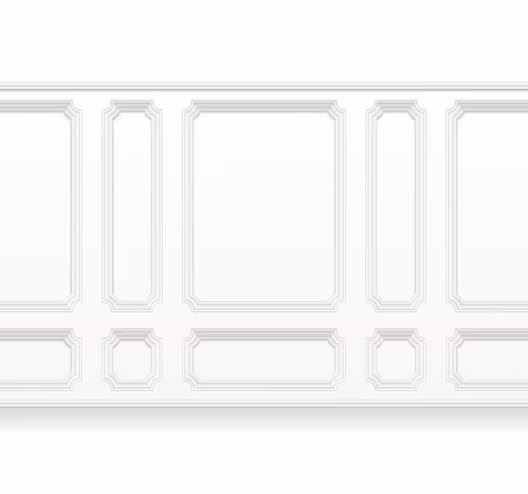 Toile blanche fenêtre style classique - TenStickers