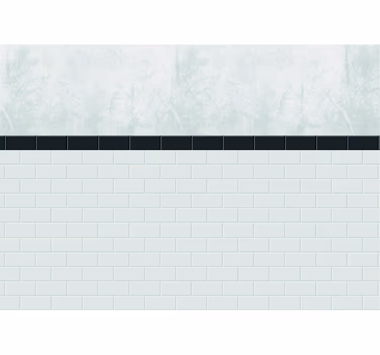 Toile blanche fenêtre carreaux blancs - TenStickers