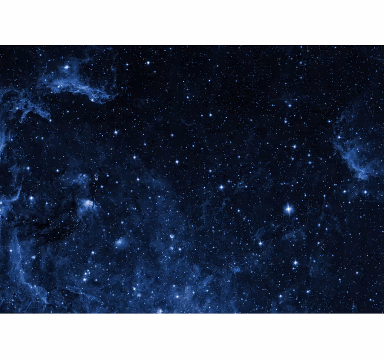 Toile noire fenêtre fresque galaxie chambre constellations - TenStickers