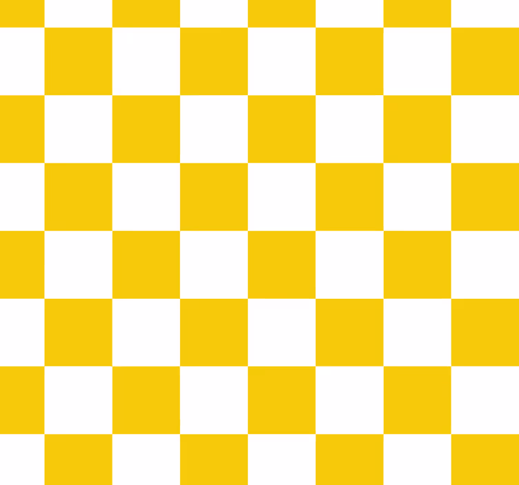 Toile fenêtre jaune motif à carreaux - TenStickers