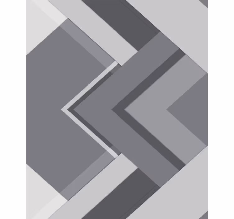 Toile fenêtre gris géométrique gris - TenStickers