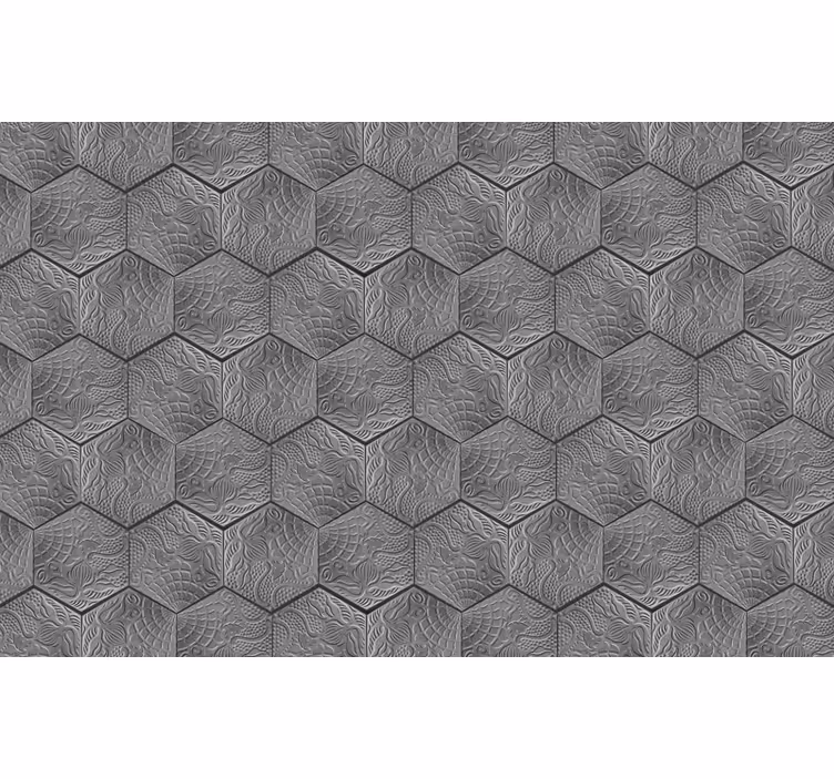 Toile fenêtre gris panot gaudí - TenStickers