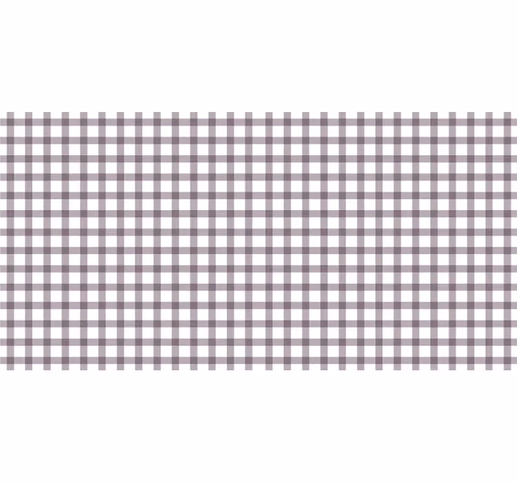 Toile fenêtre violet vichy lilas - TenStickers
