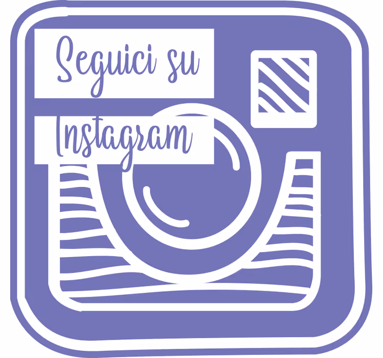 Toile fenêtre violet notre publicité instagram - TenStickers