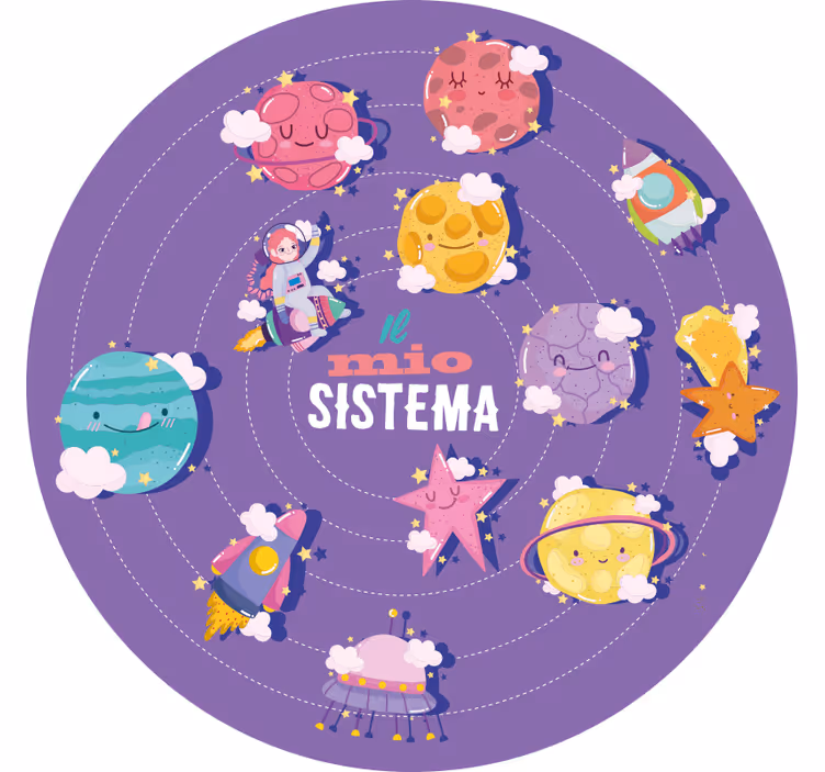 Toile fenêtre violet mon système - TenStickers