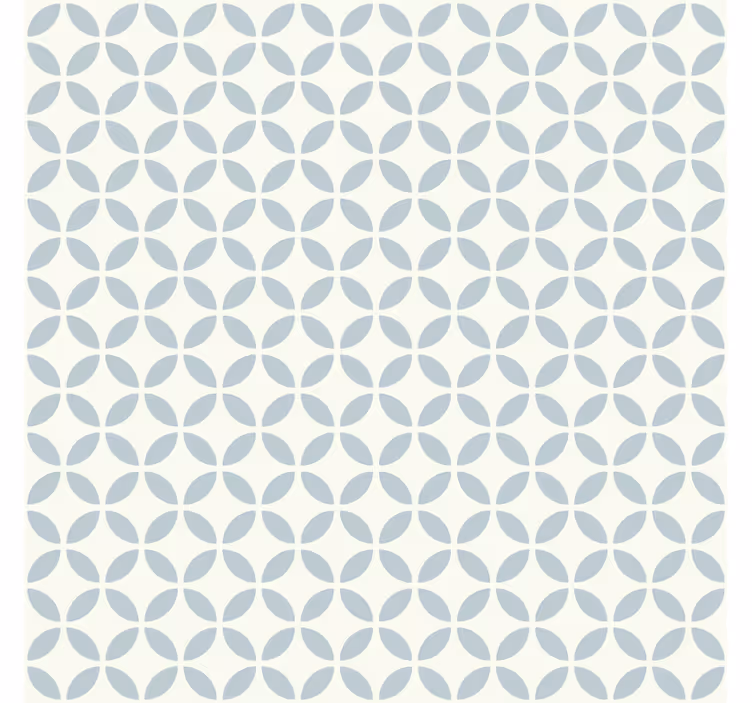 Toile fenêtre bleu design à motifs circulaires - TenStickers
