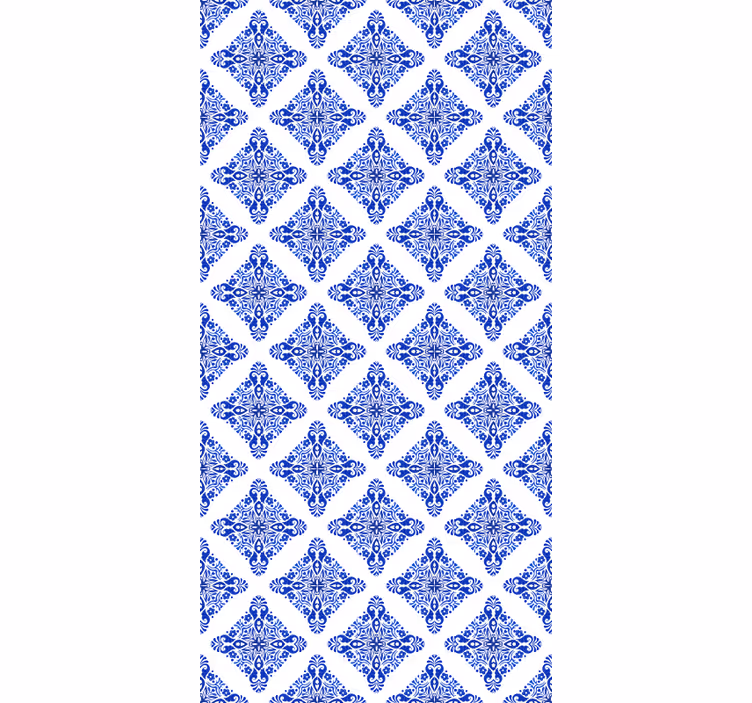 Toile fenêtre bleu à motifs bleus - TenStickers