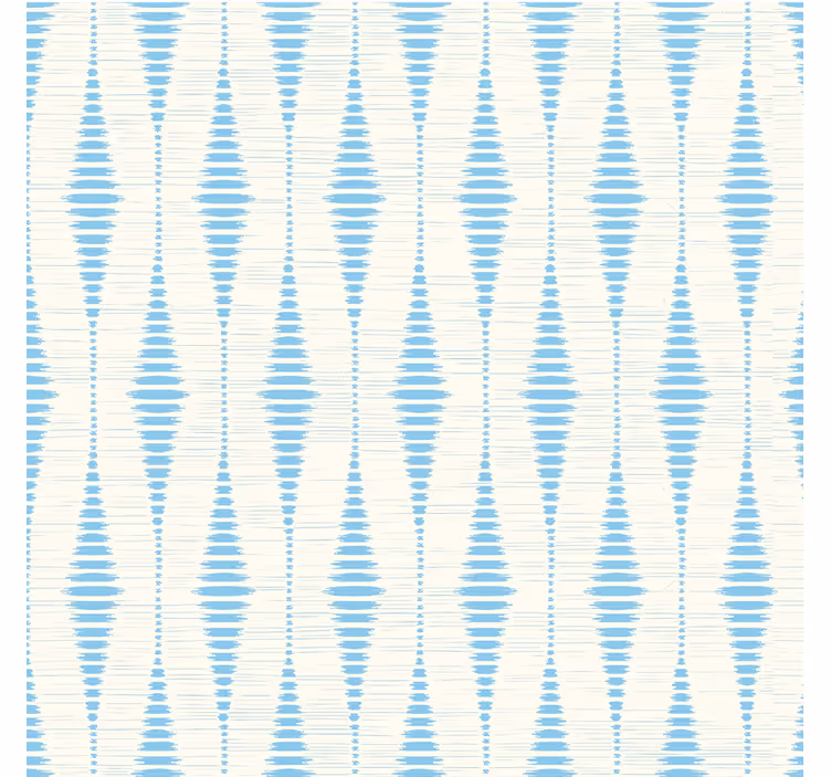 Toile fenêtre bleu ikat rabaul clair - TenStickers
