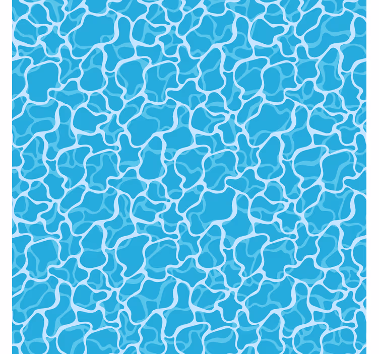 Toile fenêtre bleu motifs abstraits fluides - TenStickers