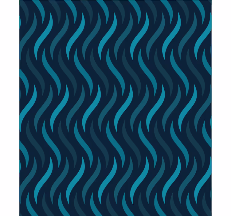Toile fenêtre bleu texture ondulée - TenStickers