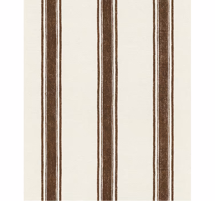 Toile fenêtre moderne lignes verticales marron - TenStickers
