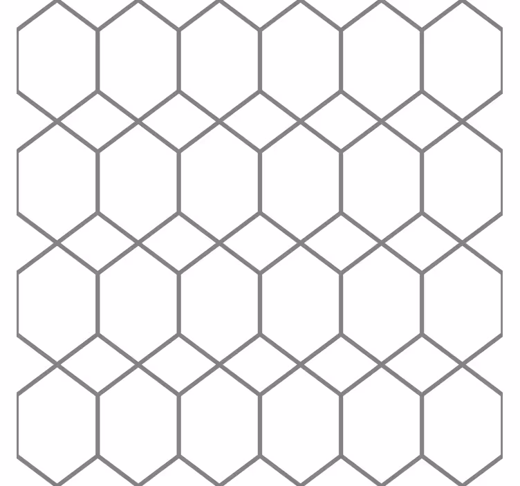 Toile fenêtre moderne motif entrelacé - TenStickers