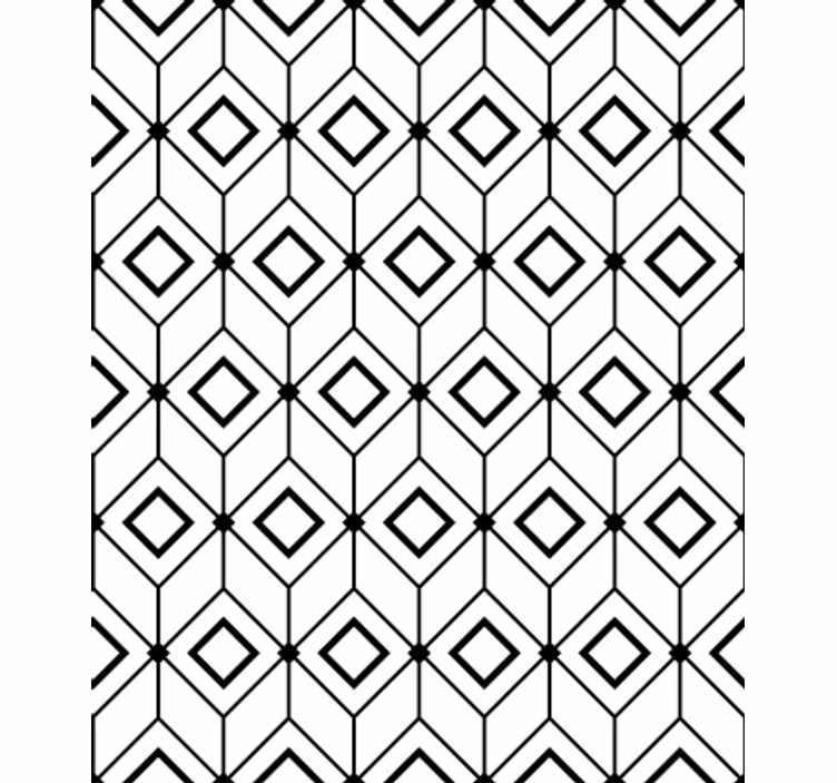 Toile fenêtre moderne éléments de diamant modernes - TenStickers