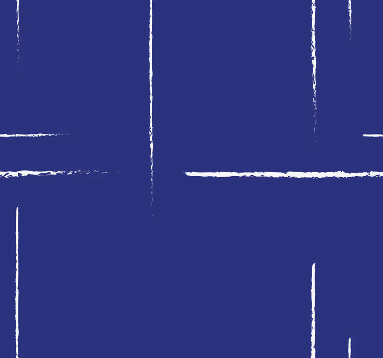 Toile fenêtre bleu motif lignes modernes - TenStickers