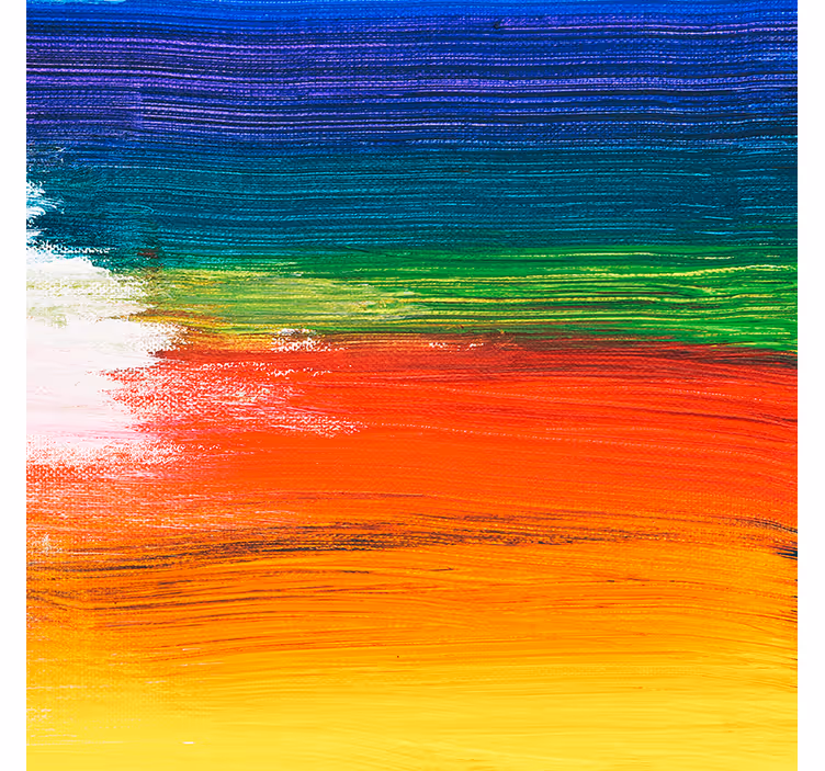 Toile fenêtre salon éclat de couleurs arc-en-ciel - TenStickers
