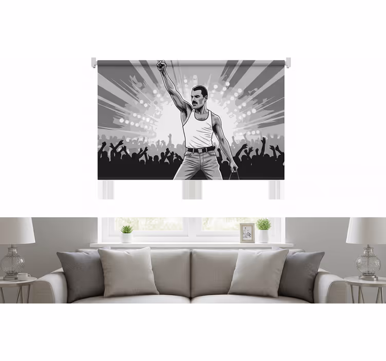 Toile fenêtre salon freddie à wembley - TenStickers